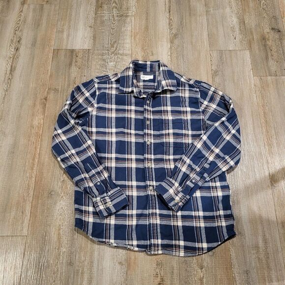 Gap Heavy Weight Standard Fit Flannel Button Up Shirt Men's Size Small - Picture 1 of 6